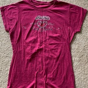 Women's Graphic Short Sleeve T-Shirt, Pink.